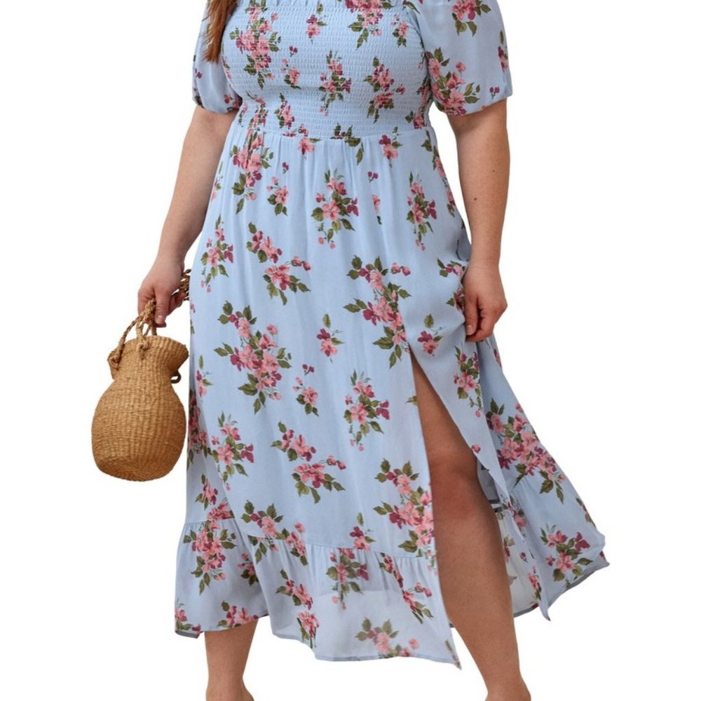 Reformation Meadow Floral Print Midi Dress Size 3X